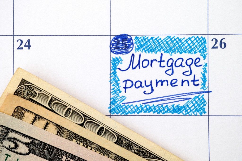 due date of mortgage payment on calendar