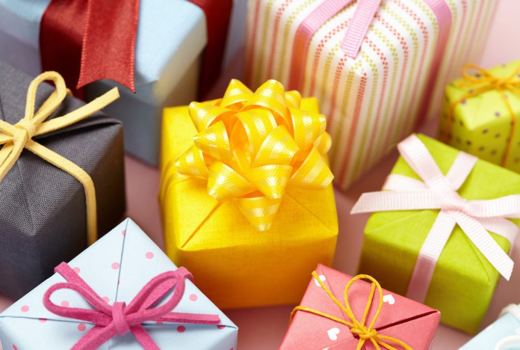 various gift boxes