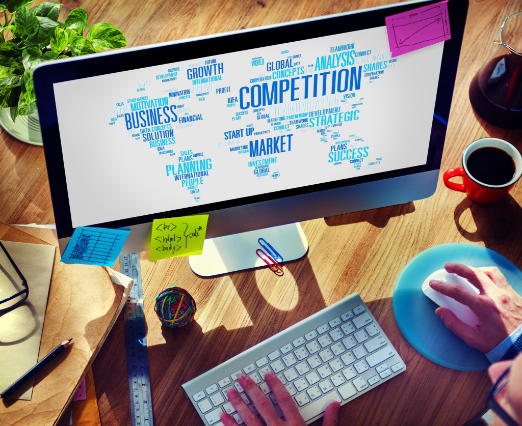 online business competition concept