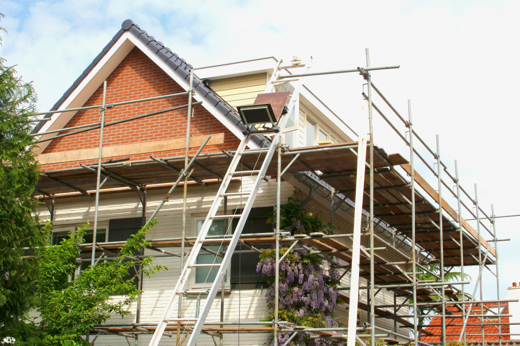 A home being flipped from the outside