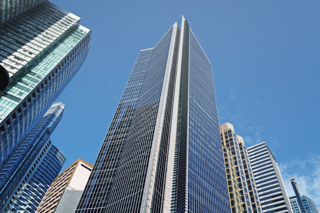 An image of tall buildings