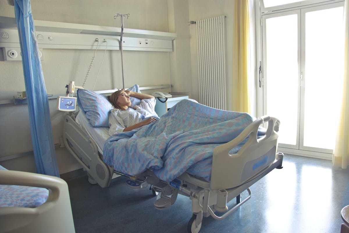 patient in a hospital