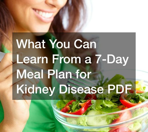 What You Can Learn From a 7-Day Meal Plan for Kidney Disease PDF